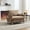 Light Brown, variant on Noble House 3-in-1 Convertible Chenille Sofa Bed Chair, Foldable Sleeper Recliner with 3 Pillows, Light Brown