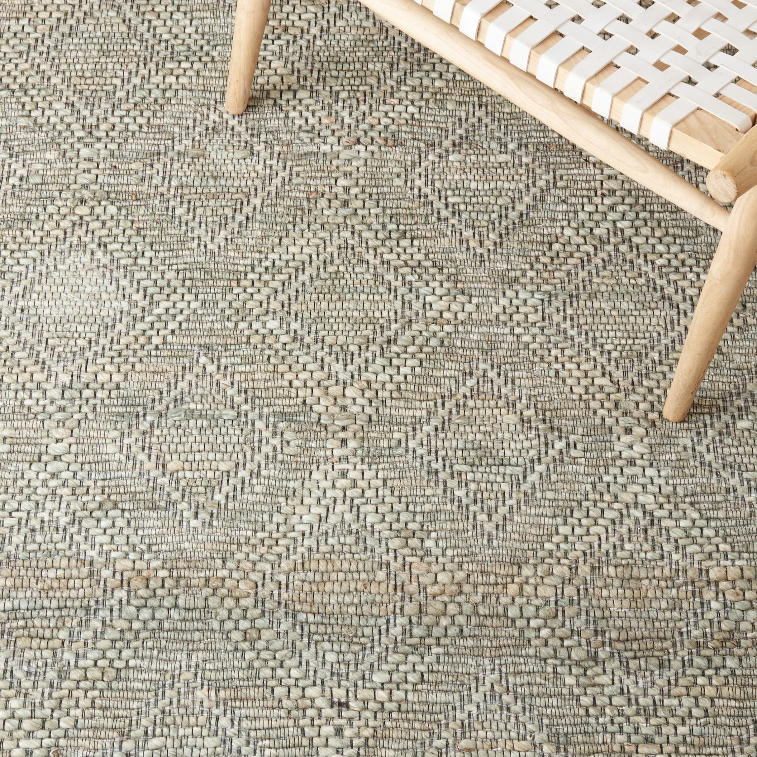 SAFAVIEH Marbella Phillis Diamond Runner Rug, Grey/Sage, 2'3" x 8'