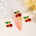 thumbnail image 3 of dianhelloya Nail Decoration 10pcs Cherry Beauty Nail Art s Sparkling Ins Style Three-dimensional Alloy Decorations for Nails Jewelry, 3 of 6