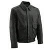 Milwaukee Leather SFM1519 Men's Classic Black Bomber Leather Jacket 3X-Large