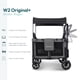 thumbnail image 3 of WONDERFOLD W2 Original+ Stroller Wagon (2 Seater) - Collapsible Wagon Stroller with Seats with 5-Point Harnesses, Easy-Access Door, and Adjustable Sun Canopy, Charcoal Gray, 3 of 5