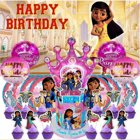 Mira Royal Party Supplies Decor Tableware Backdrop Banner Cake Topper Balloons Birthday Decorations