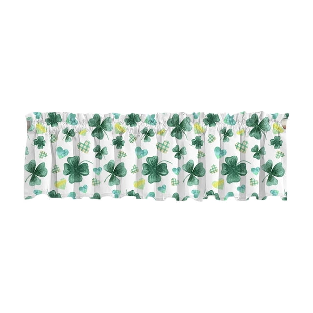 Small Window Blackout Curtains 51.97x17.72 Inch Colorful Printed Polyester, Small Kitchen Window Curtains for Bedroom Light Filtering & Decor