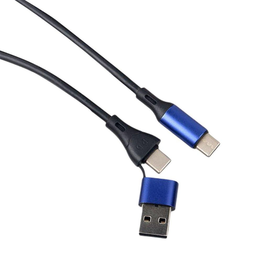 60W Double Ended Two in One Cable - USB to C-type Data Cable Fast Charging Cable - Walmart.com