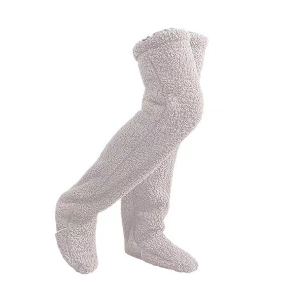 Snuggs Mysiga strumpor Lårhöga Knähöga Snuggle Paws Höga strumpor_SäRskilda GåVor-vit Gift
