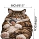 thumbnail image 4 of Saco de dormir tipo sobre con diseño de gatos para siestas y relajación. Adorable saco de dormir con forma de gato. Ideal para amantes de los gatos, ideal para climas fríos, ideal para adultos, perro, 4 of 7