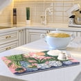 thumbnail image 6 of Yayeee Dish Drying Mat for Kitchen Counter 18"x24" Microfiber Absorbent Pad, Floral Vase, 6 of 7