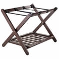 thumbnail image 2 of Winsome Reese Luggage Rack with Shelf, Cappuccino Finish, 2 of 5