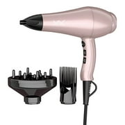 VAV Professional Hair Dryer 1875w Infrared Heat Negative Ionic Hair Blow Dryer with cool shot button 2 Speed and 3 Heat Settings concentrator Diffuser  comb Pik,Rose gold