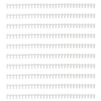 OUNONA  10 Pcs Round Hole Binding Strip Binders for School The Notebook White