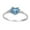 Sky Blue, variant on Clearance under $5 Sterling Silver Women's Flawless Simulated Aquamarine Cubic Zirconia Solitaire Heart Ring (Sizes 3-12) Sz 7