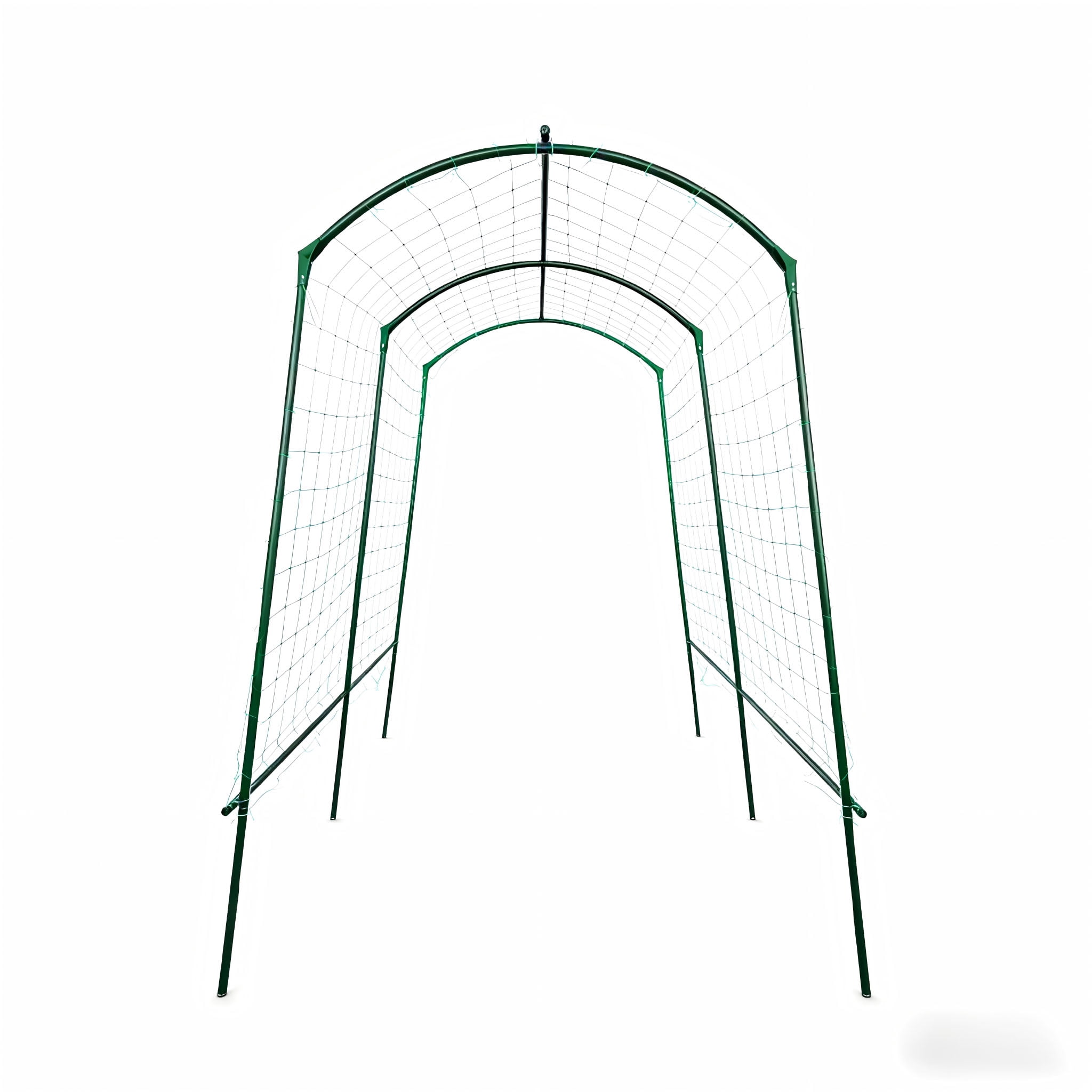 CQSXDA Adjustable Cucumber Trellis With Antique Green Metal Frame 80 Inches 40-60 Inches Wide  High U-Shape Support For Vegetable Climbing Plants Support