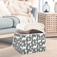 thumbnail image 3 of Yayeee Collapsible Cube Storage Bin with Lid Fabric Closet Decorative Basket with Handles, Cute Llamas Pattern, 3 of 7