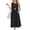 Black, variant on Laqbezok Women's Sleeveless Cotton Linen Dress, Casual Round Neck Loose Fit Midi Sundress with Pockets, Boho A-Line Tank Gown