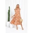 thumbnail image 2 of Vestido midi GRACE KARIN con estampado floral en A y cintura alta para mujer, 2 of 5