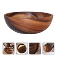 thumbnail image 2 of 1pc 16X7CM Practical Wooden Cutlery Household Basin Fruit Bowl Salad Bowl, 2 of 4