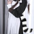 thumbnail image 4 of Tail and Ears Set Fox Fur Tail Cosplay Costume, Long Faux Fur Fox Tail with Ears Halloween Fancy Dress Costume, 4 of 5