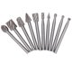 thumbnail image 1 of 10 Pcs Rotary File Fast Chip Cutting Grinder Bit High Hardness HSS Carving Burr Rotary Tool Set for Wood Plastic, 1 of 5
