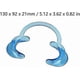 thumbnail image 3 of Intraoral Dental Tool C-Shape Mouth Opener Corner Retainer Cheek Support Blue, 3 of 5