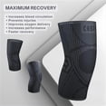 thumbnail image 4 of Caspe 2 Pack Knee Compression Sleeve for Men & Women – Non-Slip Support for Running, Gym, Sports & Daily Use, Breathable Knee Brace Sleeve, 4 of 9