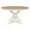 Oak Natural Wood + OFF W, variant on Extendable Dining Table with a 12" Leaf for Dining Room and Living Room,Round Table with Soild Wooden Cross-Base Legs(Natural Wood Wash)