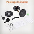 thumbnail image 3 of Wowow Single-Handle 5-Spray Shower Faucet 1.8 GPM with Low Lead in Matte Black, 3 of 8