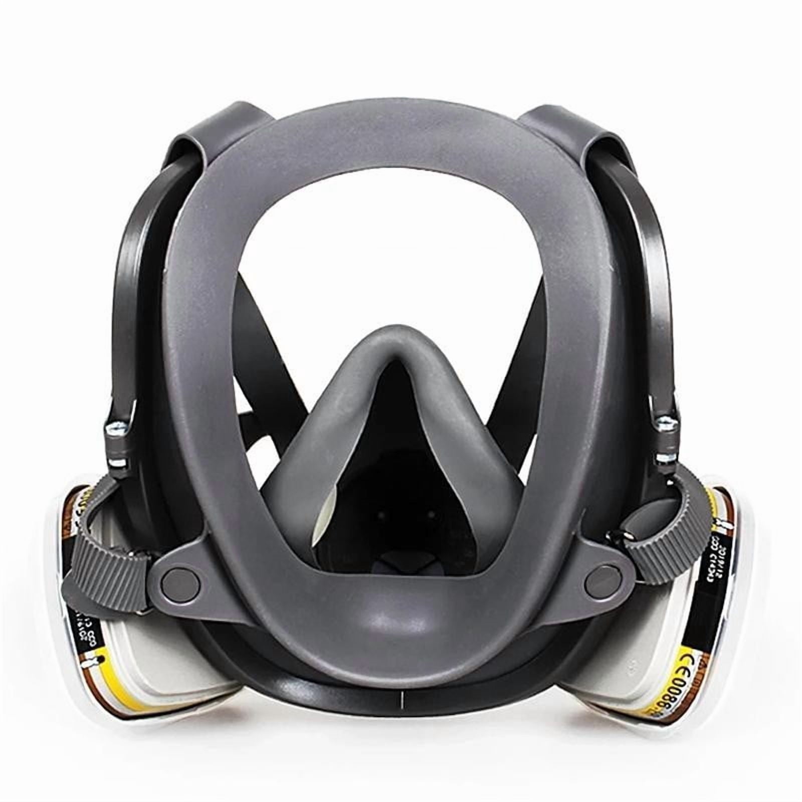 Uutvmp Reusable Respirator Full Face Gas Cover, Organic Vapor Mask and Anti-fog, for Painting, Mechanical Polishing, Logging, Welding, Against Dust, Staining, Sanding & Cutting