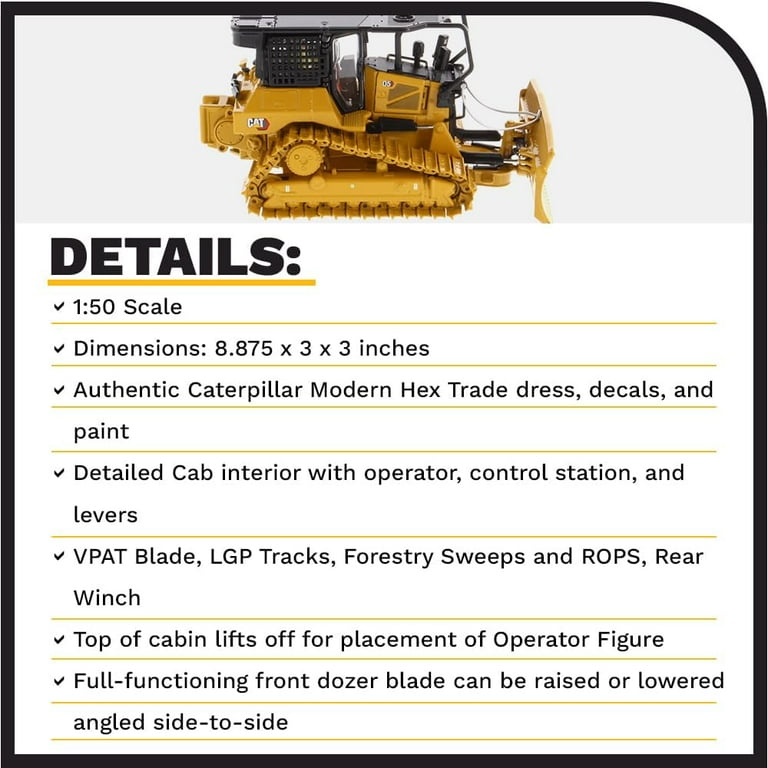 Diecast Masters 1:50 Caterpillar D5 LGP Fire Suppression