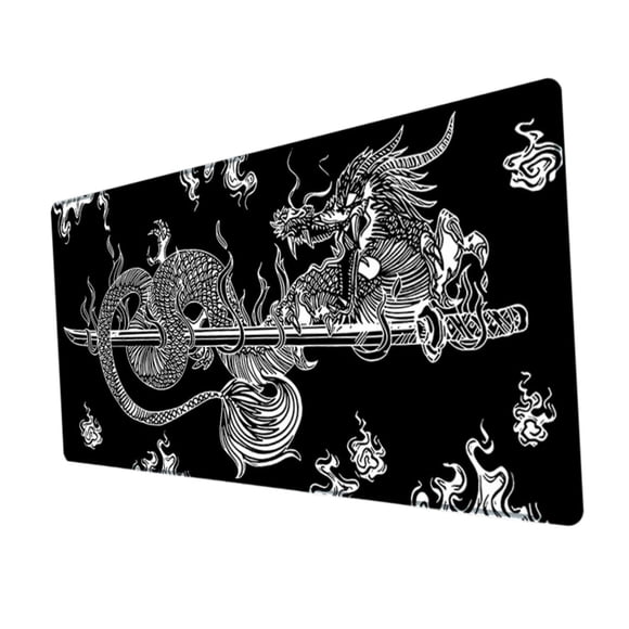 Alfombrilla de ratón grande para juegos, alfombrilla de goma antideslizante de alta precisión de seguimiento, Protector de escritorio, almohadilla de Estilo A