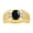 Cabochon Onyx, variant on Men's Rings 14K Yellow Gold Rings Classic Designer  9X7MM Oval Gemstone &  Sparkling Diamond Ring Onyx October Birthstone Ring Size 8