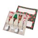 thumbnail image 2 of Juego de Cucharas Navideñas con Un Lindo Muñeco de Nieve. Incluye Cuchara, Tenedor y Cuchara de Postre Navideña. Cubiertos de Regalo., 2 of 6