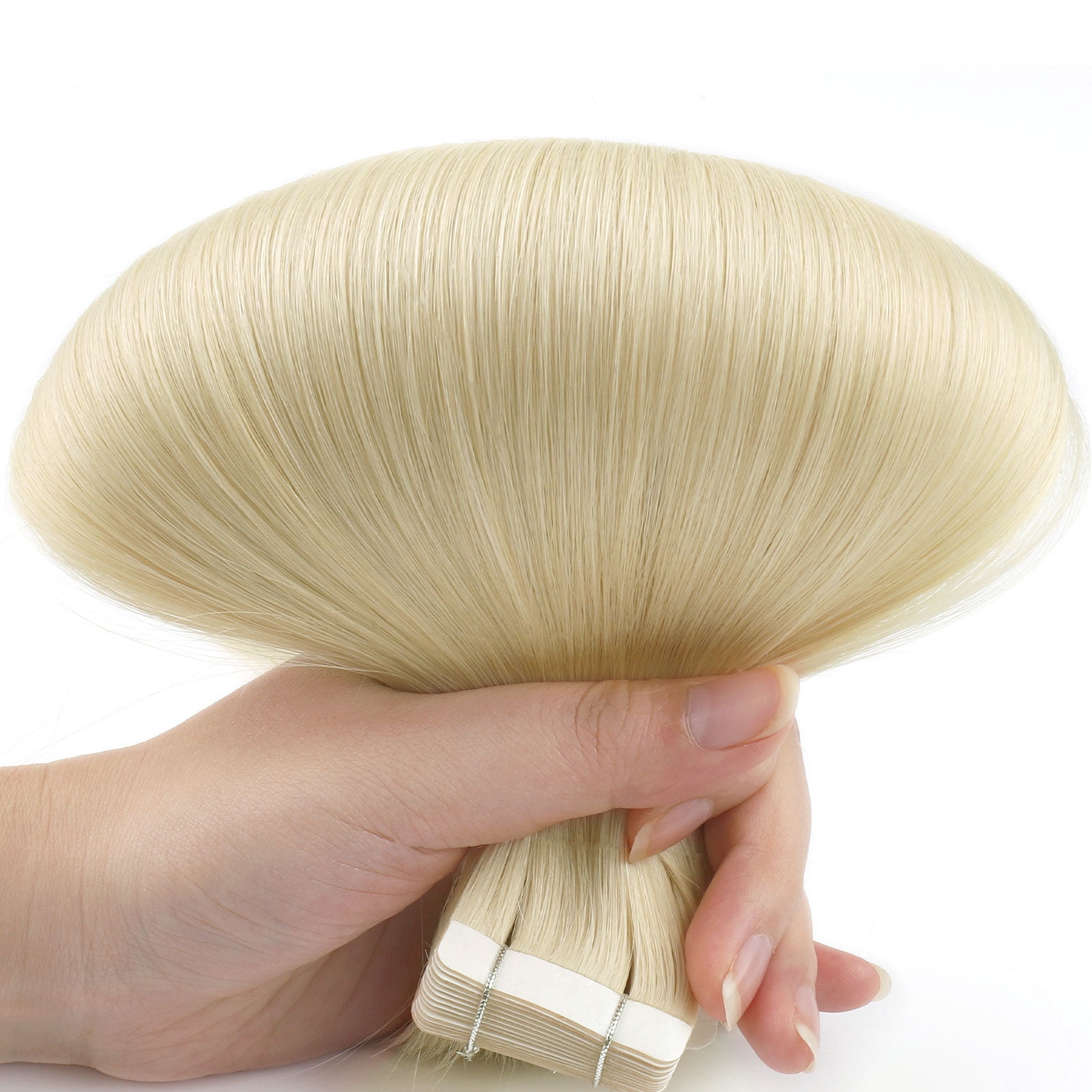 Sassina Tape-In Hair Extensions 100% Human Hair Beach Blonde #613 18 Inch 20pcs 50g