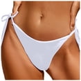 thumbnail image 1 of LUOGENLI Bikini Bottoms Full Coverage Mid Rise Border Exclusive for European and Fashion Women's Split Swimsuits Versatile Bikini Swimsuits (White Size S), 1 of 6