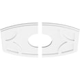 thumbnail image 2 of Ekena Millwork CMP22X14KY2-06000 6 in. ID x 11.75 in. Rectangle Kailey Architectural Grade PVC Contemporary Ceiling Medallion - 2 Piece, 2 of 11