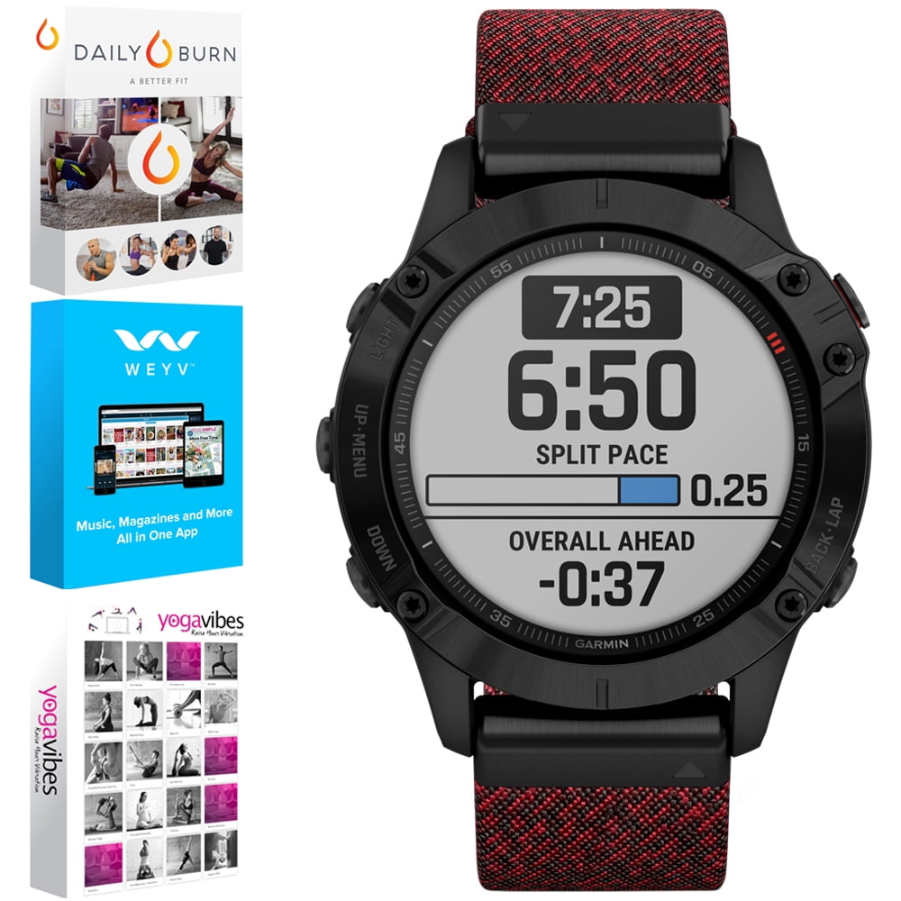 Garmin Garmin 0100215816 Fenix 6 Sapphire Multisport GPS Smartwatch
