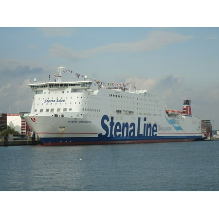 Framed Art for Your Wall Blue Ships Baltic Sea Kiel Water Cruise Sky 10x13 (Best Baltic Sea Cruises)