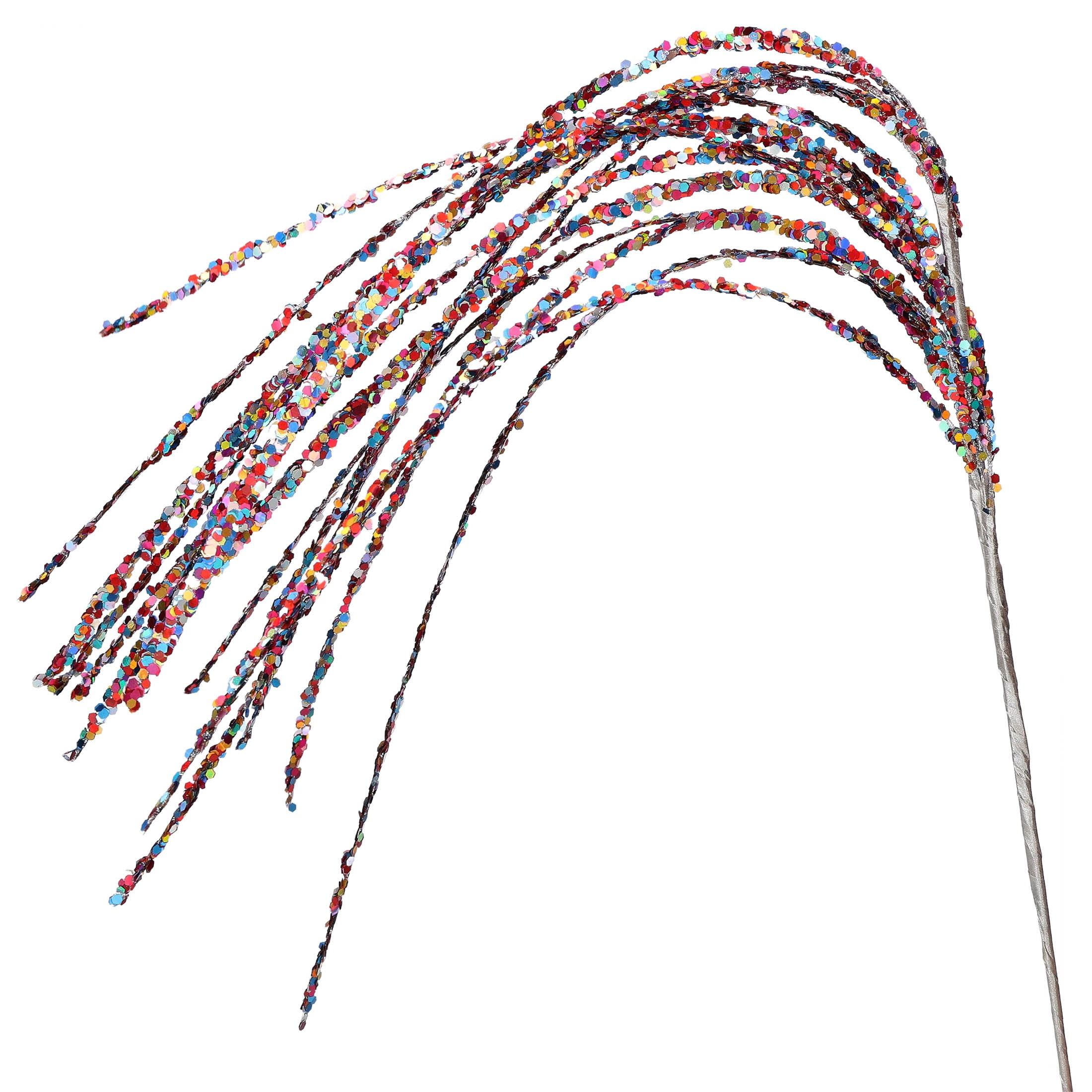 Multicolor Sequin Spray Decorative Christmas Pick, by Holiday Time