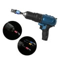 thumbnail image 4 of 4 Pieces Impact Driver Socket Adapter Set with Magnetic Extension Bit Holder for 1/4 Inch Hex Shank to Square Socket Turn Power Drill Into Nut Driver, 4 of 7