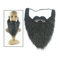 thumbnail image 3 of Barba larga Sunnimix para disfraces Unisex para niños Marrón oscuro, 3 of 8