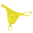 thumbnail image 2 of WZXFASHION String Micro G-string pour Hommes sous-Vêtements T-back Intimes Jaune Taille Unique, 2 of 3
