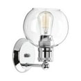 thumbnail image 6 of Hansford Collection One-Light Polished Nickel Clear Glass Coastal Bath Vanity Light, 6 of 16