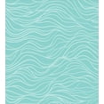 thumbnail image 3 of Ambesonne Stripes Duvet Cover Sets, Simple Aquatic Doodle Waves, 2-Queen, Seafoam Pale Blue, 3 of 7