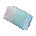 thumbnail image 4 of Bolsa de almacenamiento multifuncional Sunnimix para brochas de maquillaje a prueba de polvo azul degradado, 4 of 8