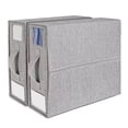 thumbnail image 4 of Visland Wardrobe Storage Box Foldable with Handle Transparent Window Clothes Socks Underwear Storage Classification Storage Closet Organizer Duvet Cover Bed Sheets Storage Case, 4 of 8