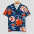 thumbnail image 2 of PRIYAL Ensemble de Pyjama Deux Pièces pour Femmes, Motif Grenades et Fruits, Manches Courtes, 2 of 4