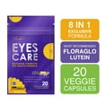 thumbnail image 2 of Lovita Eyes Care, Eye Vitamins with Clinically Proven FloraGLO Lutein, 10000 mg Equivalent Bilberry, Black Currant & Eyebright, Supports Eye Strain, Dry Eye and Vision Health, 20 Vegetarian Capsules, 2 of 7