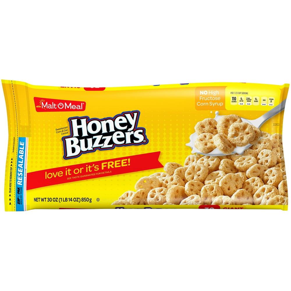 Malt-o Meal Mom Honey Buzzers 30 Oz. - Walmart.com - Walmart.com