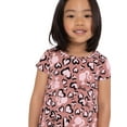 thumbnail image 5 of Barbie Toddler Girl Print Dress with Short Sleeves, Sizes 12M-5T, 5 of 7