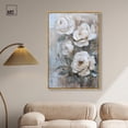 thumbnail image 3 of White Mirage I Canvas Print Floral Wall Decor by Art Remedy, Gold Frame, 30 x 45, 3 of 7