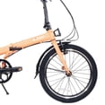 thumbnail image 5 of ZiZZO Forte 8-Speed 20" Wheel, Aluminum Folding Road Bicycle for All Genders, Coral, 5 of 9